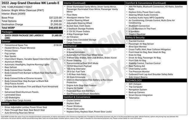 2022 Jeep Grand Cherokee WK Laredo E