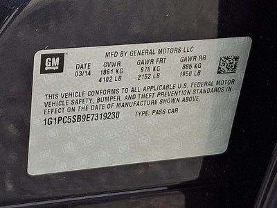 2014 Chevrolet Cruze 1LT
