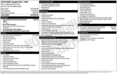 2018 GMC Acadia SLT