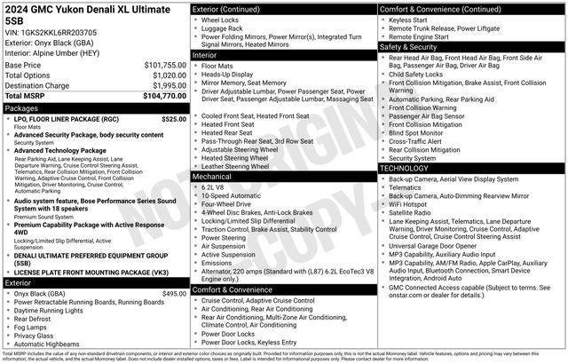 2024 GMC Yukon XL Denali Ultimate