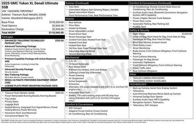 2025 GMC Yukon XL Denali Ultimate