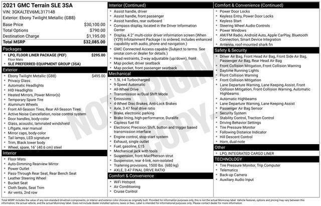 2021 GMC Terrain SLE