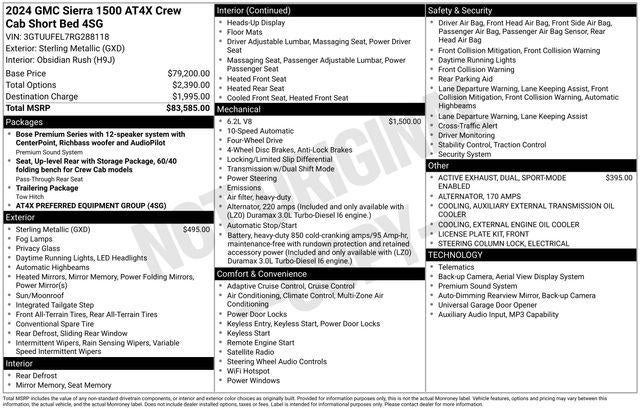 2024 GMC Sierra 1500 AT4X