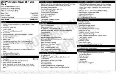 2022 Volkswagen Tiguan SE R-Line Black