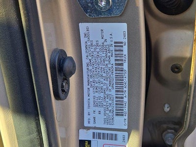 2005 Toyota Tacoma BASE 4WD 4 DOOR P/UP 4.0L V6