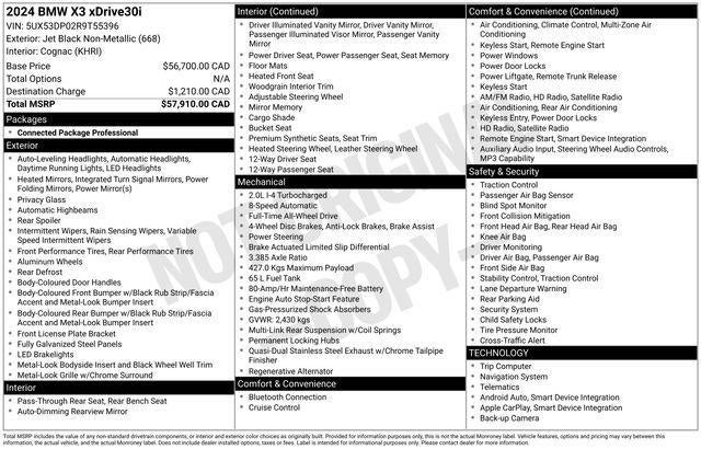 2024 BMW X3 xDrive30i