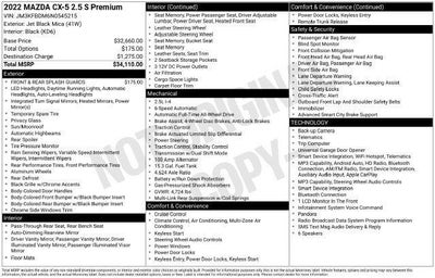 2022 Mazda Mazda CX-5 2.5 S Premium Package