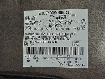 2011 Ford Ranger XLT