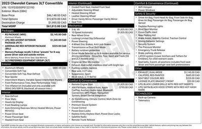 2023 Chevrolet Camaro 3LT