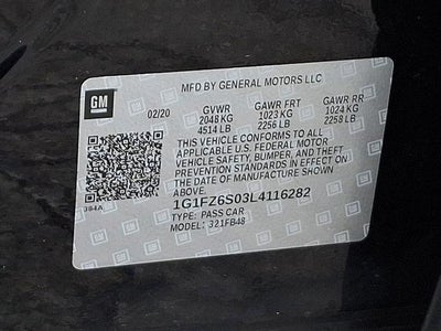 2020 Chevrolet Bolt EV Premier