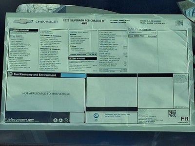 2025 Chevrolet Silverado 3500 HD Chassis Cab Work Truck