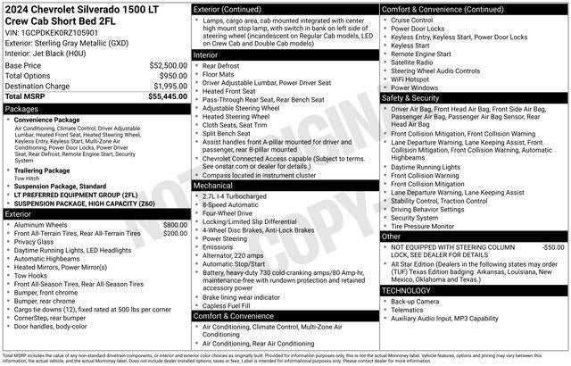 2024 Chevrolet Silverado 1500 LT (2FL)