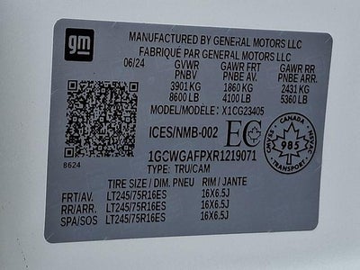 2024 Chevrolet Express Cargo 2500 Base