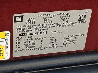 2017 GMC Acadia Limited Limited