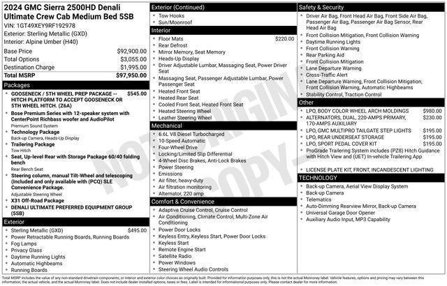 2024 GMC Sierra 2500 HD Denali Ultimate