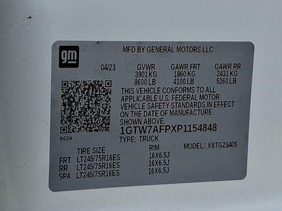 2023 GMC Savana Cargo 2500 Base