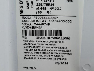 2024 Chevrolet Express Cutaway 3500 Base