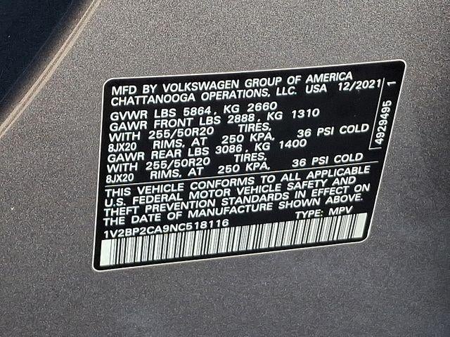 2022 Volkswagen Atlas 2.0T SEL