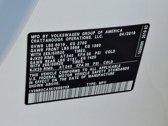 2019 Volkswagen Atlas 3.6L V6 SEL Premium