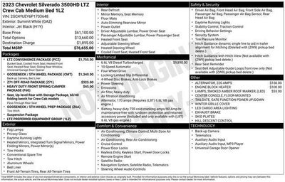 2023 Chevrolet Silverado 3500 HD LTZ