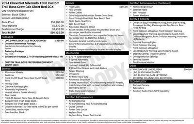2024 Chevrolet Silverado 1500 Custom Trail Boss
