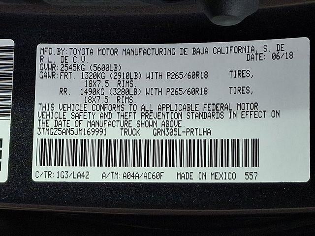 2018 Toyota Tacoma SR