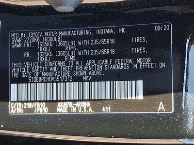 2021 Toyota Highlander Hybrid LE