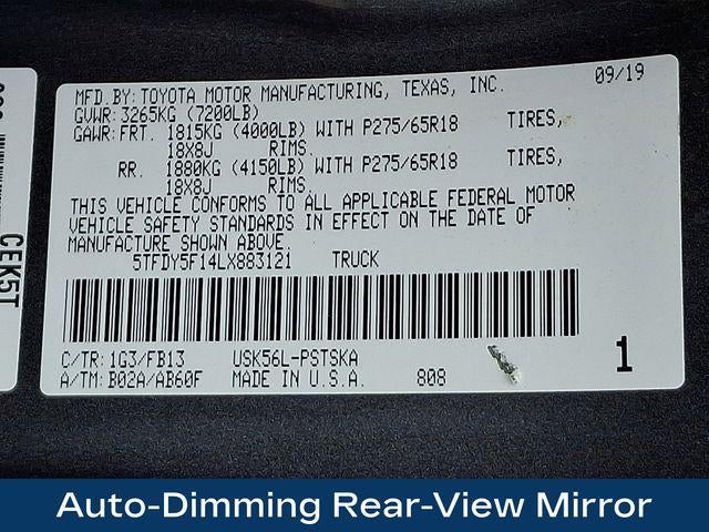 2020 Toyota Tundra SR5