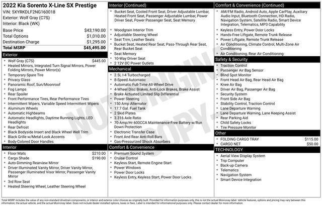 2022 Kia Sorento X-Line SX Prestige