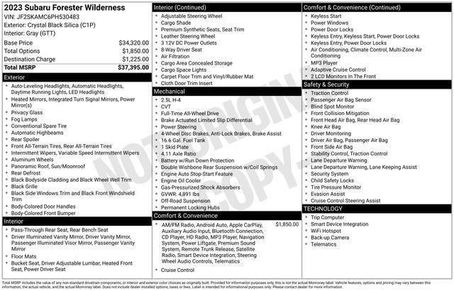 2023 Subaru Forester Wilderness