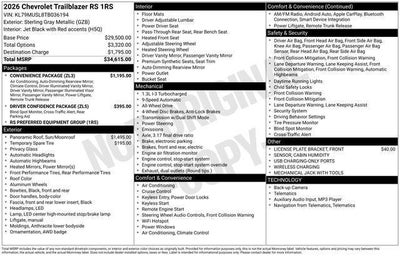 2026 Chevrolet Trailblazer RS