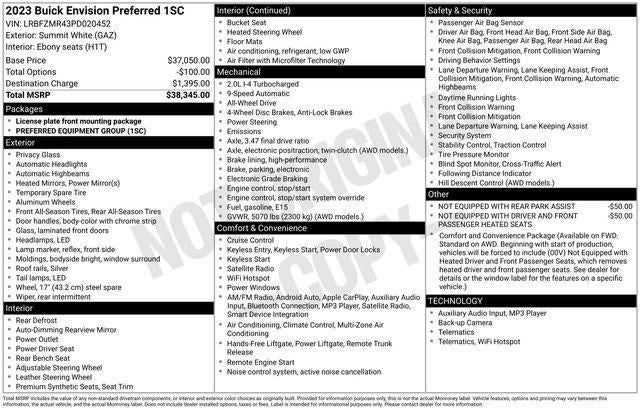 2023 Buick Envision Preferred