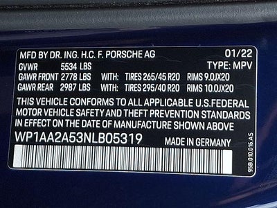 2022 Porsche Macan Base