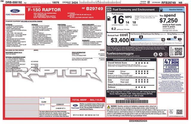 2024 Ford F-150 Raptor