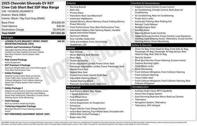 2025 Chevrolet Silverado EV RST - Max Range