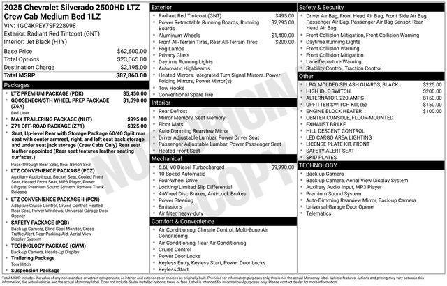 2025 Chevrolet Silverado 2500 HD LTZ