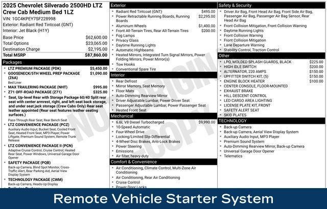 2025 Chevrolet Silverado 2500 HD LTZ