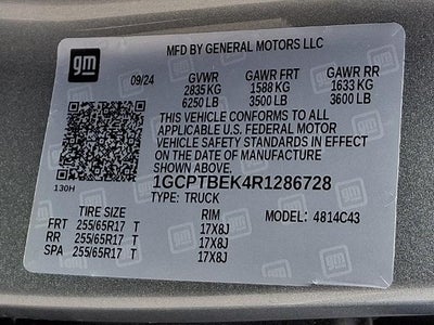 2024 Chevrolet Colorado WT