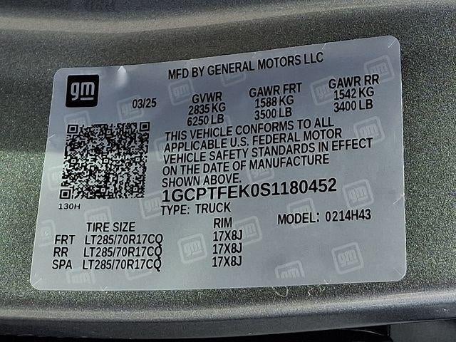 2025 Chevrolet Colorado ZR2