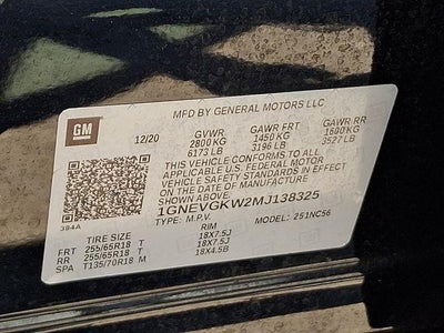 2021 Chevrolet Traverse LT Cloth