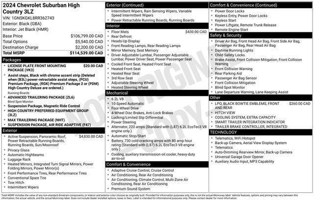 2024 Chevrolet Suburban High Country