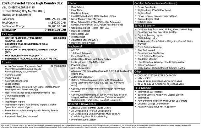 2024 Chevrolet Tahoe High Country