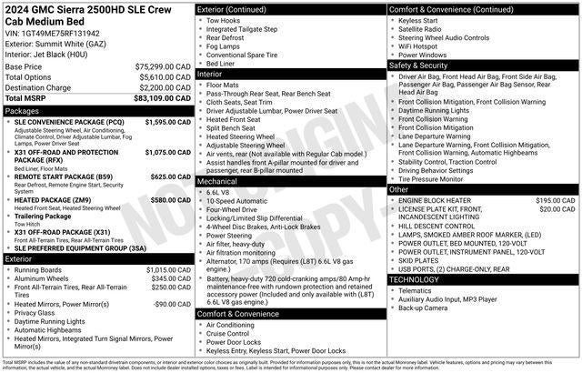 2024 GMC Sierra 2500 HD SLE