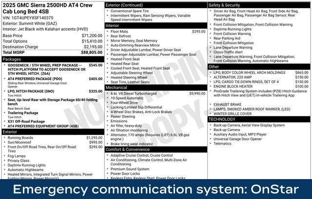 2025 GMC Sierra 2500 HD AT4