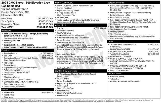 2024 GMC Sierra 1500 Elevation