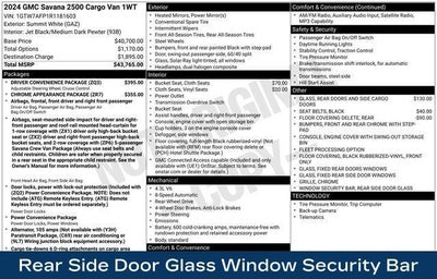 2024 GMC Savana Cargo 2500 Base