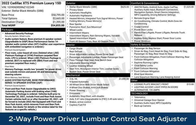 2022 Cadillac XT5 Premium Luxury