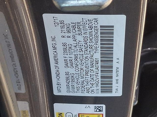 2018 Honda Accord EX