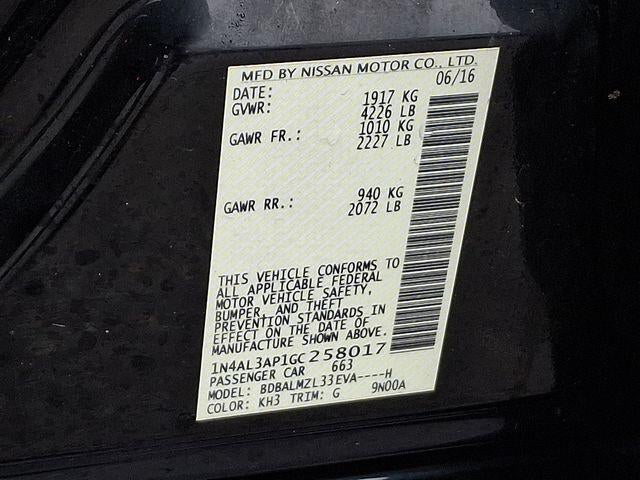 2016 Nissan Altima 2.5 SV