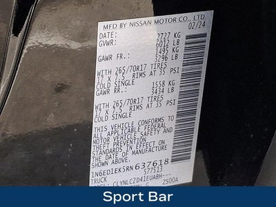 2024 Nissan Frontier Crew Cab SV 4x4